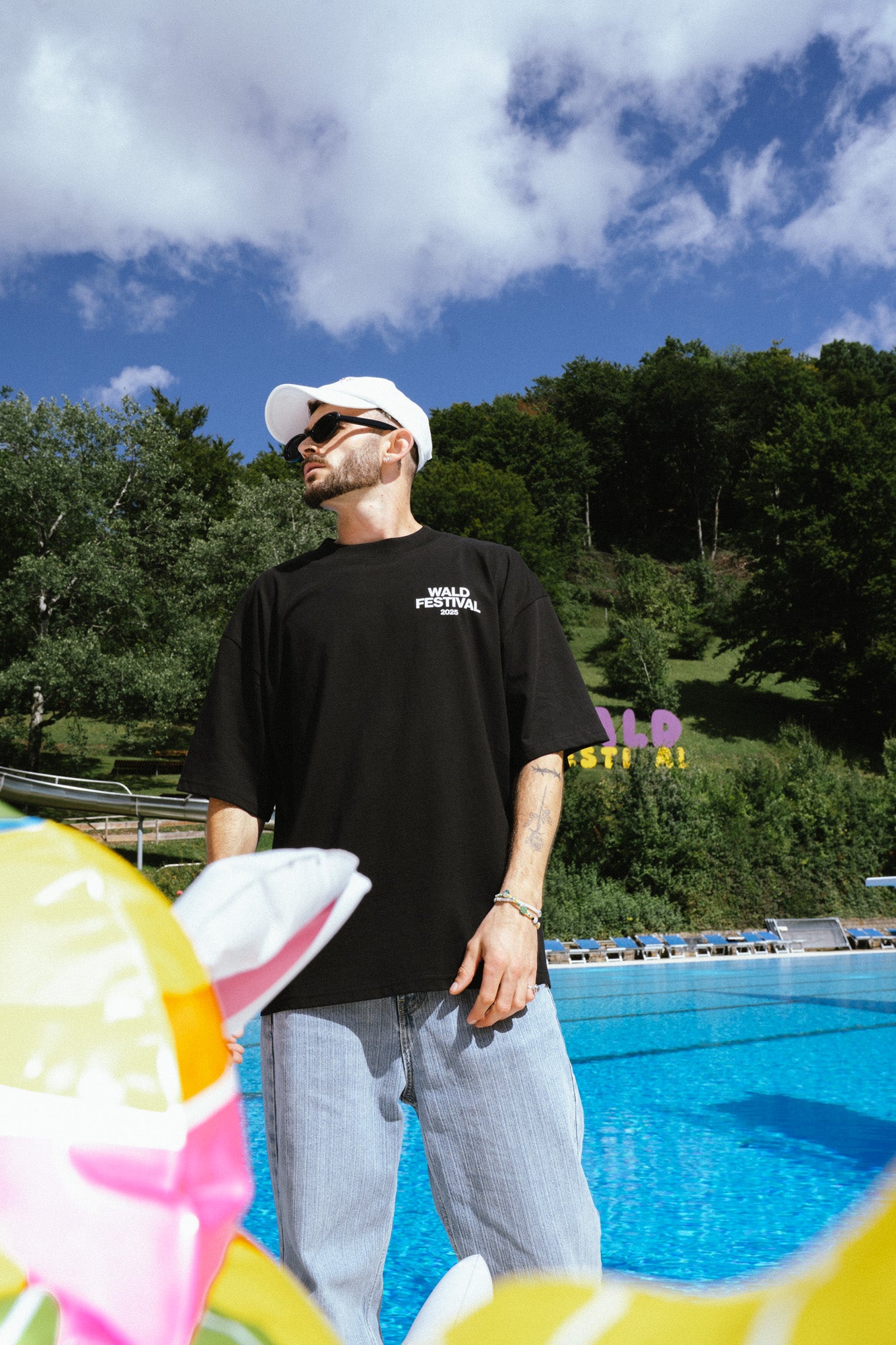 Acid Smiley Oversized Shirt I WALDFESTIVAL
