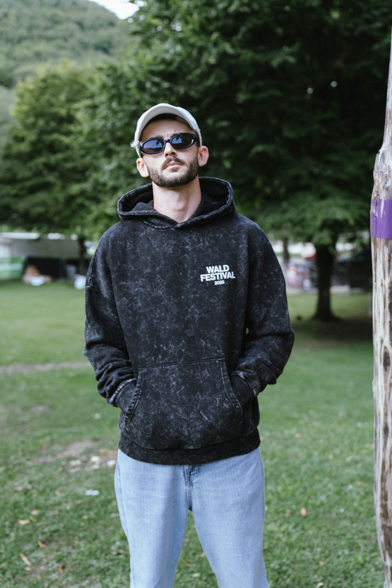 Acid Smiley Oversized Fit Hoodie I WALDFESTIVAL
