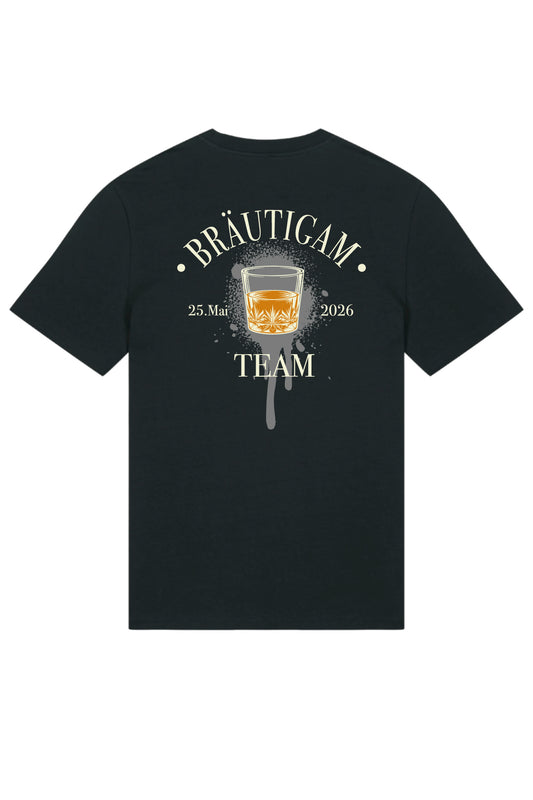 Team Bräutigam JGA Shirt I - Bio-Baumwolle Black