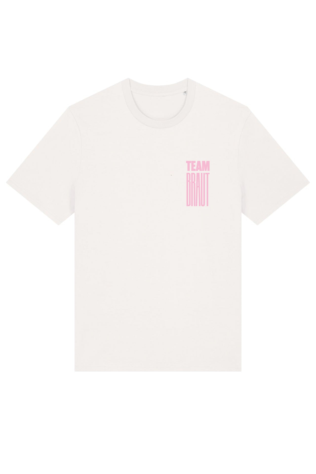 Team Braut Name JGA Shirt - Bio-Baumwolle Off-White