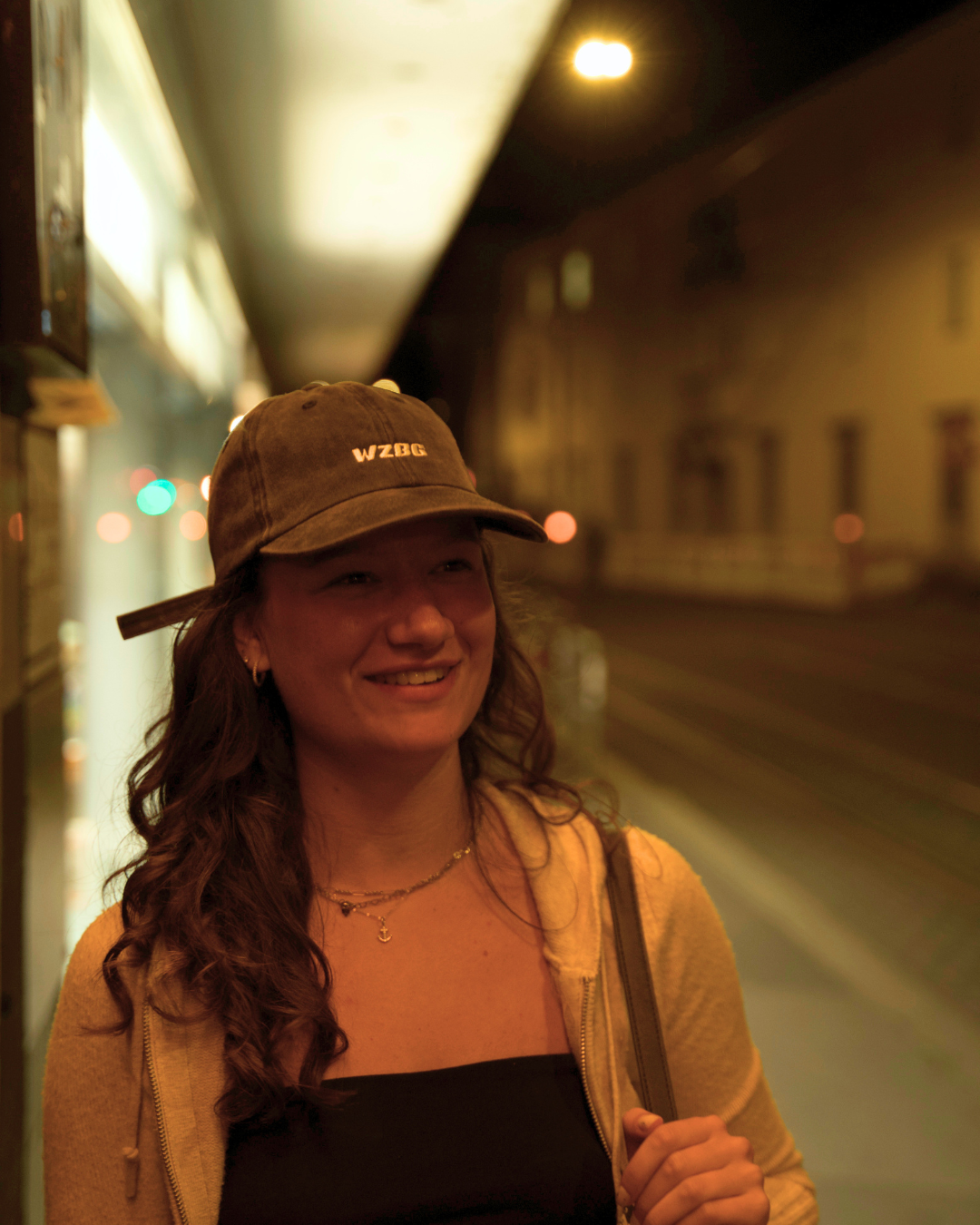 WZBG Dad Cap - Washed Black