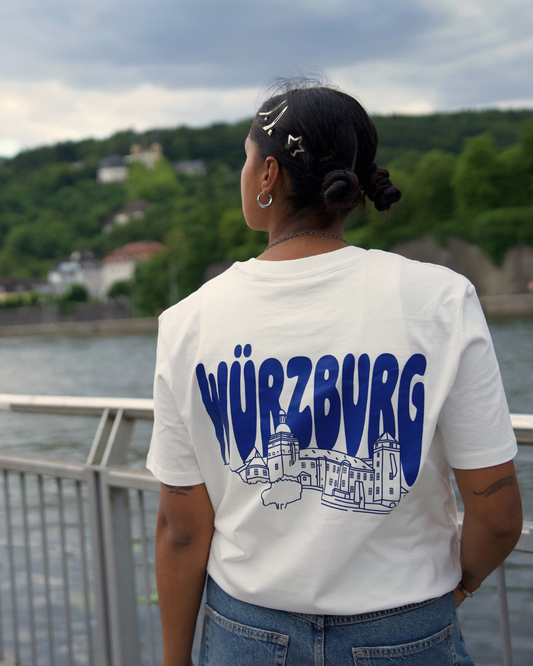Festung Würzburg T-Shirt - Bio-Baumwolle Off-White