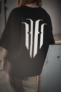HADE CAGE Logo Oversized Tee — Blackout Edition