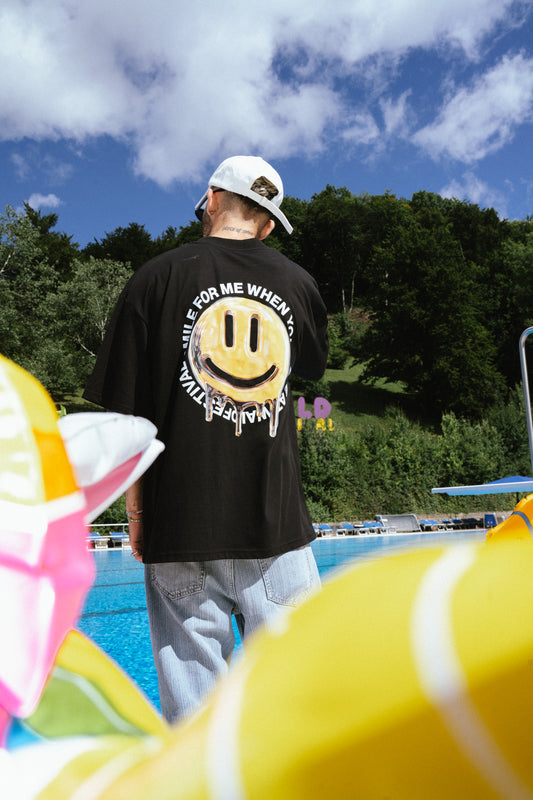 Acid Smiley Oversized Shirt I WALDFESTIVAL