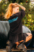 WAVES Logo Oversized Shirt Black Out – Official WAVES Open Air Merch 2026