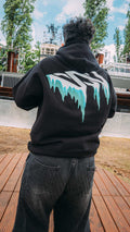 WAVES Logo Oversized Hoodie Black Out – Official WAVES Open Air Merch 2026