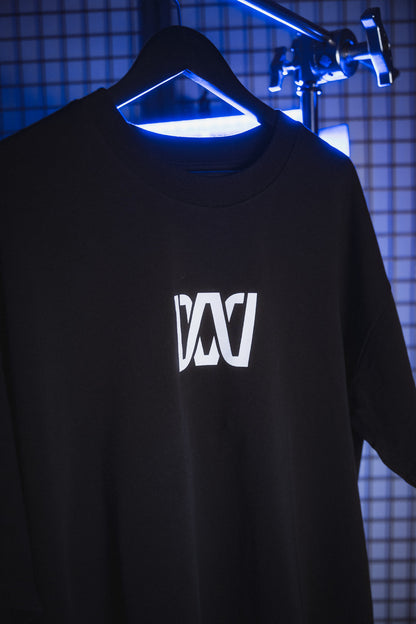 WAVES Logo Oversized Shirt Black Out – Official WAVES Open Air Merch 2026