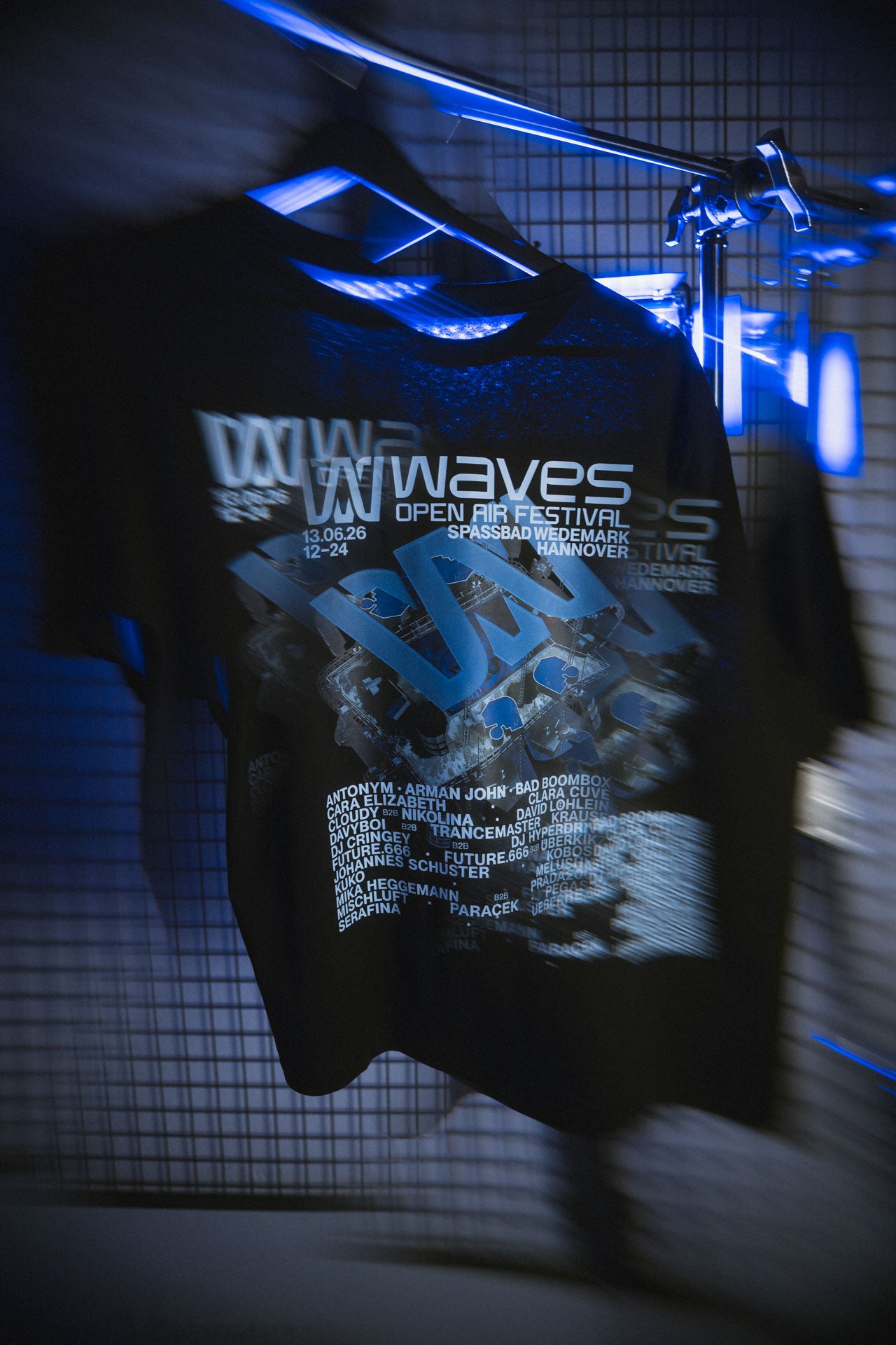 WAVES Line-Up Shirt Black – Official WAVES Open Air Merch 2026