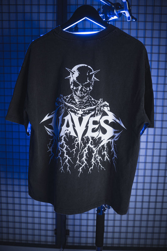 WAVES Tribal Oversized Shirt Vintage Black— Official WAVES Open Air Merch 2026