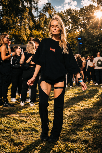 Alone but never lost Oversized Shirt Black I Alyssa Haley