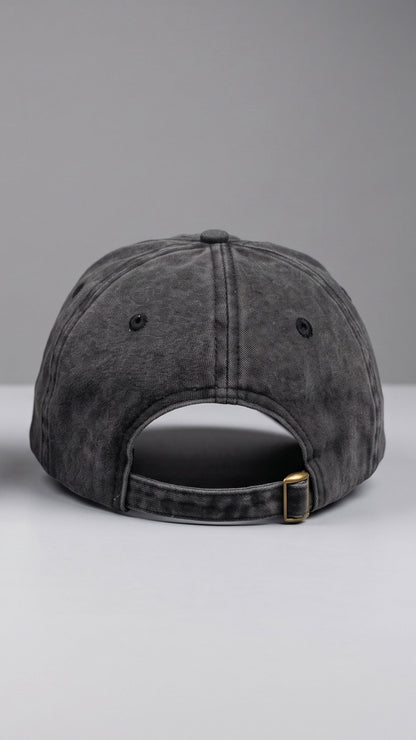 WZBG Dad Cap - Washed Black