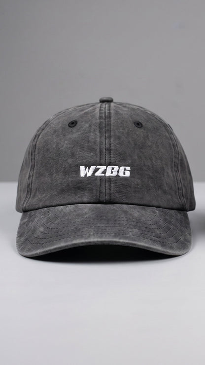 WZBG Dad Cap - Washed Black