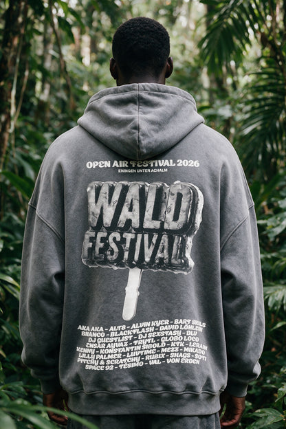 Waldfestival Hoodie I Oversized Grey I 2026