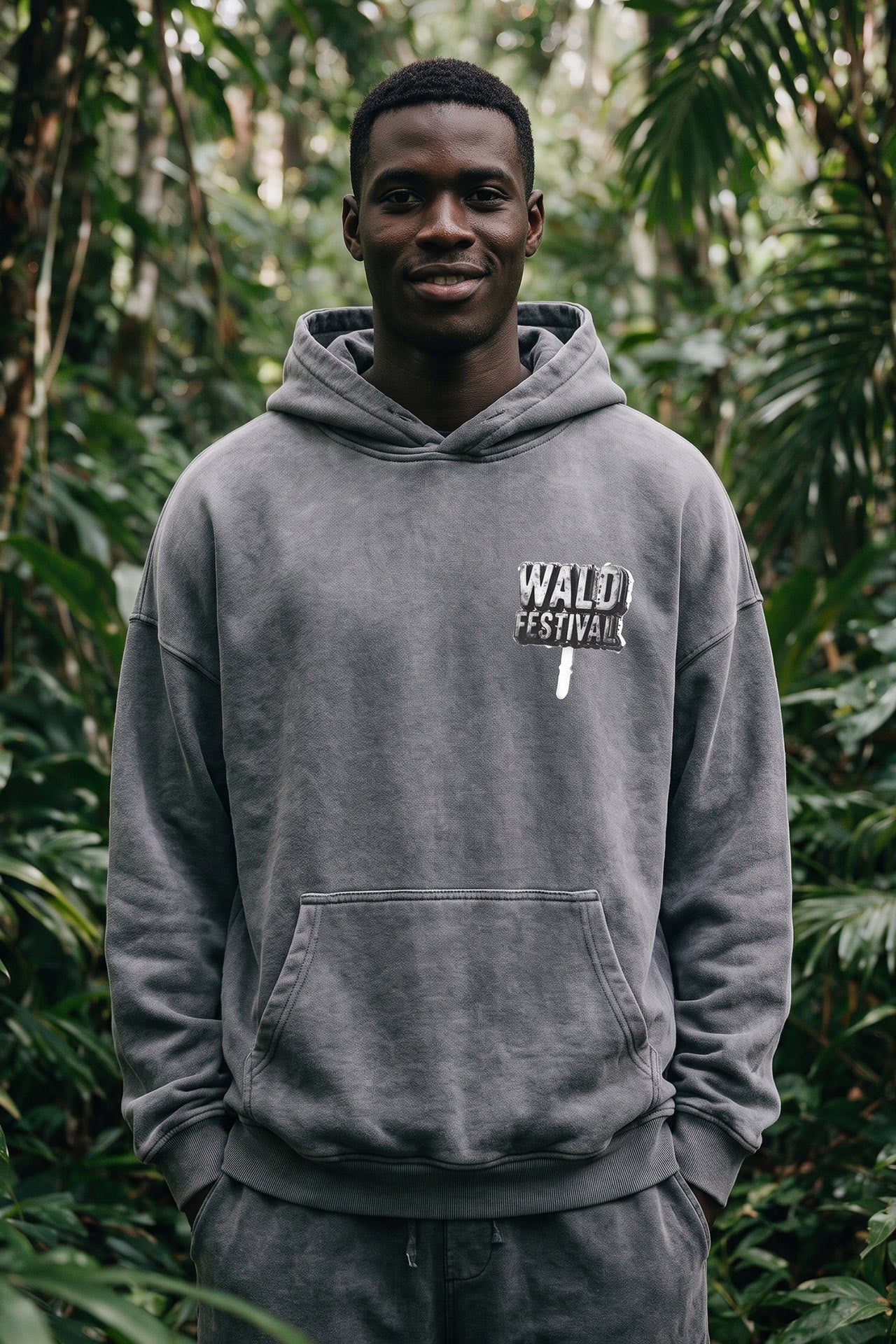 Waldfestival Hoodie I Oversized Grey I 2026