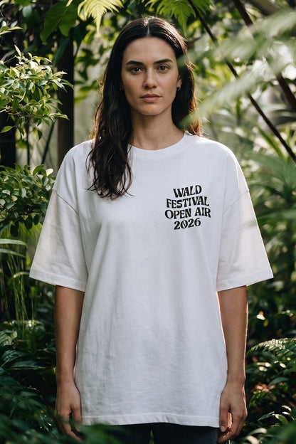 Waldfestival 2026 Oversized Shirt "Escape to Nature" — White